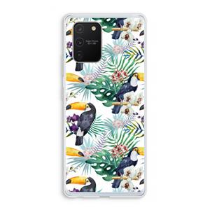 CaseCompany Tukans: Samsung Galaxy S10 Lite Transparant Hoesje
