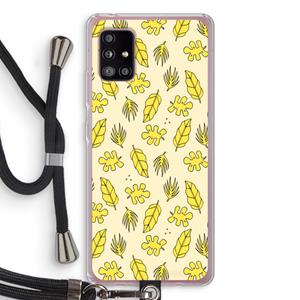 CaseCompany Herfst: Samsung Galaxy A51 5G Transparant Hoesje met koord