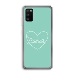 CaseCompany Friends heart pastel: Samsung Galaxy A41 Transparant Hoesje