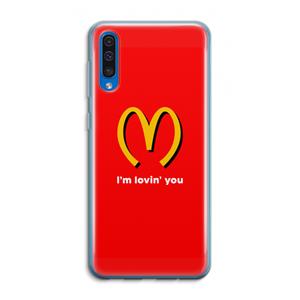 CaseCompany I'm lovin' you: Samsung Galaxy A50 Transparant Hoesje