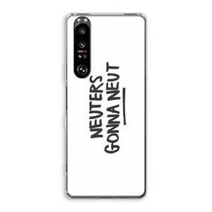CaseCompany Neuters: Sony Xperia 1 III Transparant Hoesje