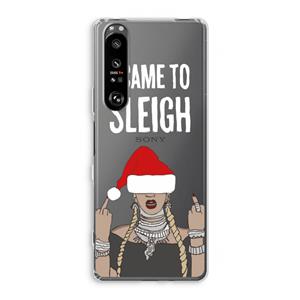 CaseCompany Came To Sleigh: Sony Xperia 1 III Transparant Hoesje
