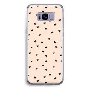 CaseCompany Kleine kattenkopjes: Samsung Galaxy S8 Transparant Hoesje