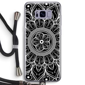 CaseCompany Roses Are Red: Samsung Galaxy S8 Plus Transparant Hoesje met koord