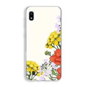 CaseCompany Wilde bloemen: Samsung Galaxy A10 Transparant Hoesje