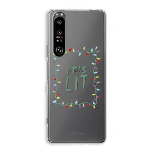 CaseCompany It's Lit: Sony Xperia 1 III Transparant Hoesje
