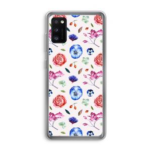 CaseCompany Bloemetjes: Samsung Galaxy A41 Transparant Hoesje