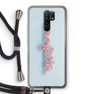CaseCompany nofilter: Xiaomi Redmi 9 Transparant Hoesje met koord