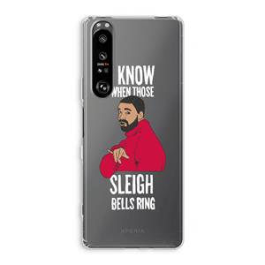 CaseCompany Sleigh Bells Ring: Sony Xperia 1 III Transparant Hoesje