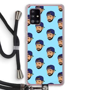 CaseCompany Drake Away: Samsung Galaxy A51 5G Transparant Hoesje met koord