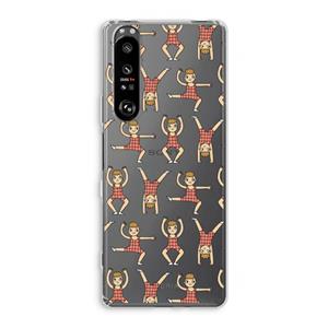 CaseCompany Gymboys: Sony Xperia 1 III Transparant Hoesje