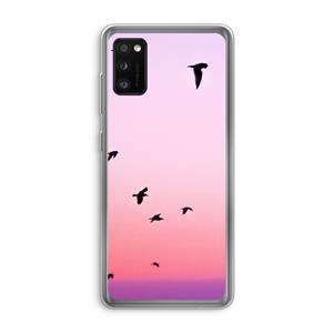 CaseCompany Fly away: Samsung Galaxy A41 Transparant Hoesje