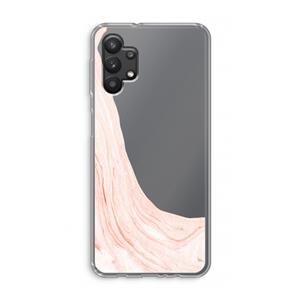 CaseCompany Peach bath: Samsung Galaxy A32 5G Transparant Hoesje