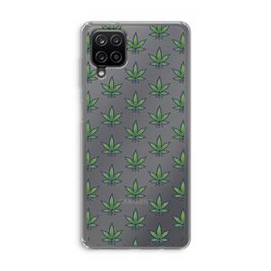 CaseCompany Weed: Samsung Galaxy A12 Transparant Hoesje