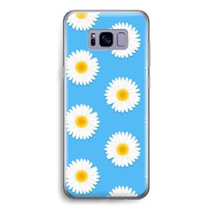 CaseCompany Margrietjes: Samsung Galaxy S8 Transparant Hoesje