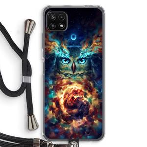 CaseCompany Aurowla: Samsung Galaxy A22 5G Transparant Hoesje met koord