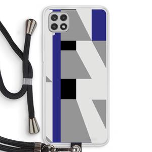 CaseCompany Gestalte 2: Samsung Galaxy A22 4G Transparant Hoesje met koord