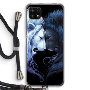 CaseCompany Brotherhood: Samsung Galaxy A22 5G Transparant Hoesje met koord