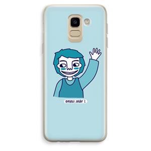 CaseCompany Zwaai: Samsung Galaxy J6 (2018) Transparant Hoesje