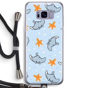 CaseCompany Manta: Samsung Galaxy S8 Plus Transparant Hoesje met koord