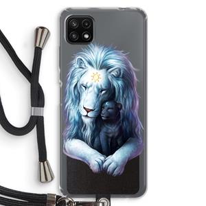 CaseCompany Child Of Light: Samsung Galaxy A22 5G Transparant Hoesje met koord