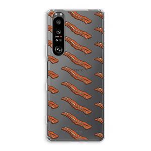 CaseCompany Bacon to my eggs #2: Sony Xperia 1 III Transparant Hoesje