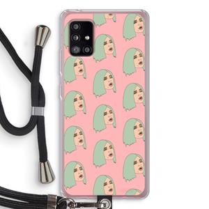 CaseCompany King Kylie: Samsung Galaxy A51 5G Transparant Hoesje met koord
