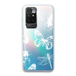 CaseCompany Tiny Bugs: Xiaomi Redmi 10 Transparant Hoesje