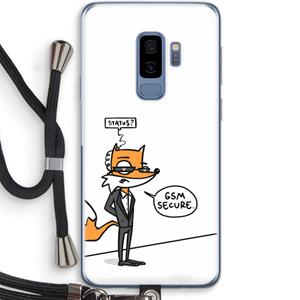 CaseCompany GSM secure: Samsung Galaxy S9 Plus Transparant Hoesje met koord