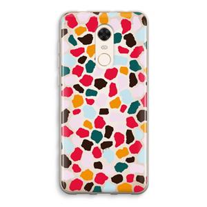 CaseCompany Colored Giraffe: Xiaomi Redmi 5 Transparant Hoesje