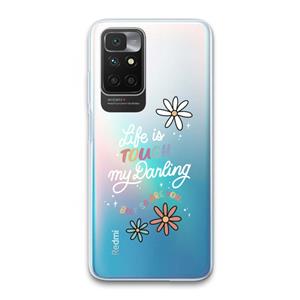 CaseCompany Tough Life: Xiaomi Redmi 10 Transparant Hoesje