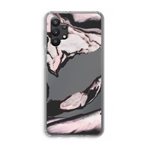 CaseCompany Roze stroom: Samsung Galaxy A32 5G Transparant Hoesje