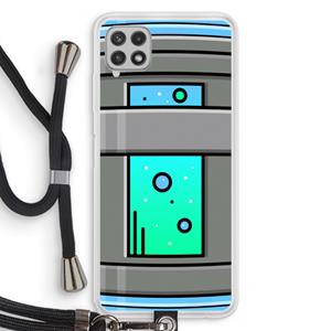CaseCompany Chug Bottle: Samsung Galaxy A22 4G Transparant Hoesje met koord