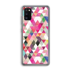CaseCompany Gekleurde driehoekjes: Samsung Galaxy A41 Transparant Hoesje