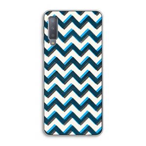 CaseCompany Onderbroken lijn: Samsung Galaxy A7 (2018) Transparant Hoesje