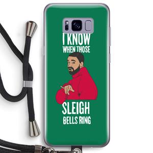 CaseCompany Sleigh Bells Ring: Samsung Galaxy S8 Plus Transparant Hoesje met koord
