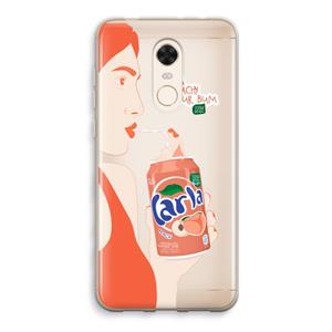 CaseCompany Peach please!: Xiaomi Redmi 5 Transparant Hoesje
