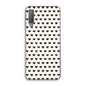 CaseCompany Hartjes: Samsung Galaxy A7 (2018) Transparant Hoesje