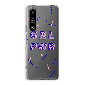 CaseCompany GRL PWR: Sony Xperia 1 III Transparant Hoesje