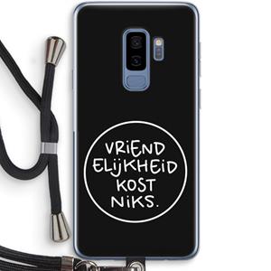 CaseCompany Vriendelijkheid: Samsung Galaxy S9 Plus Transparant Hoesje met koord
