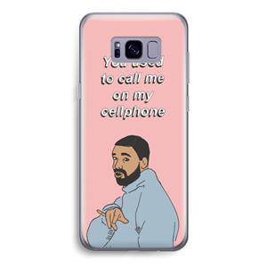 CaseCompany Hotline bling: Samsung Galaxy S8 Transparant Hoesje