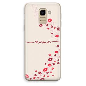 CaseCompany Kusjes: Samsung Galaxy J6 (2018) Transparant Hoesje