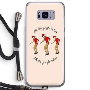 CaseCompany Jingle Ladies: Samsung Galaxy S8 Plus Transparant Hoesje met koord