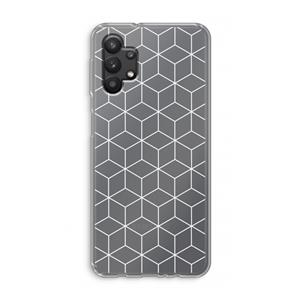 CaseCompany Zwart-witte kubussen: Samsung Galaxy A32 5G Transparant Hoesje