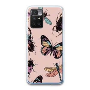 CaseCompany Tiny Bugs: Xiaomi Redmi 10 Transparant Hoesje
