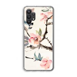 CaseCompany Japanse bloemen: Samsung Galaxy A32 5G Transparant Hoesje