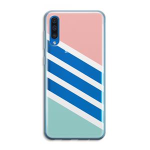 CaseCompany Strepen pastel: Samsung Galaxy A50 Transparant Hoesje