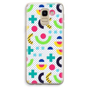 CaseCompany 8-bit N°1: Samsung Galaxy J6 (2018) Transparant Hoesje