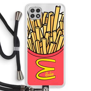 CaseCompany McElodie: Samsung Galaxy A22 4G Transparant Hoesje met koord