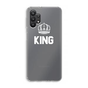 CaseCompany King zwart: Samsung Galaxy A32 5G Transparant Hoesje